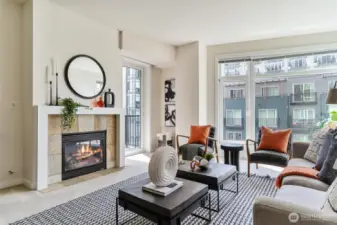 Gas fireplace covered by HOA