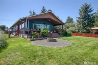 Firepit in Backyard
