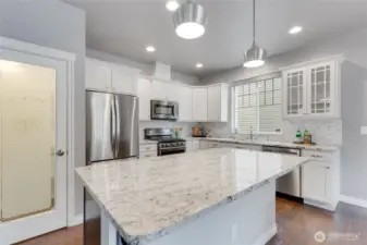 Wonderful kitchen, pantry door is on the left.
