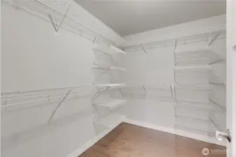 Primary walk-in closet