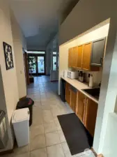 Small food serving area