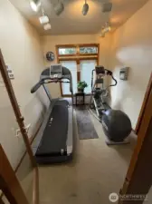 Community center has small exercise area