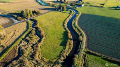 8.33 acres with direct access to the Samish River.  Check last photo for boundary lines.