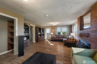 Living room looking towards the front door.