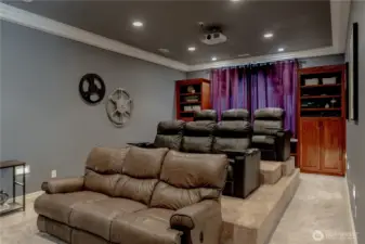 Theater room.