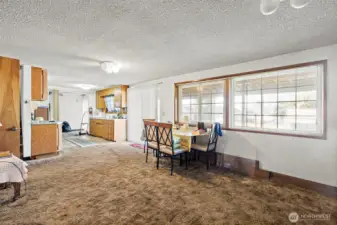 another angle of living room in the lower level