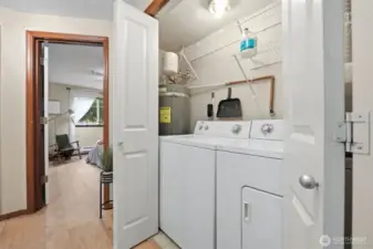 Dedicated in-unit laundry room
