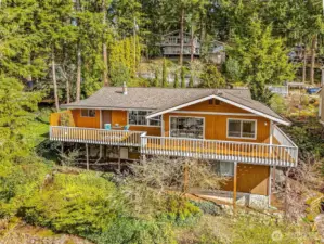 West view of the house