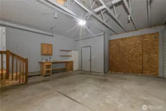 Attached garage for all of the toys.