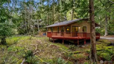 Quiet mornings and afternoons spent BBQing on the wrap around deck.