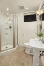 3/4 bath in the lower level