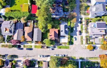 Aerial lot view