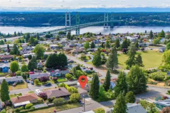 Aerial view of the fabulous neighborhood this home is in.