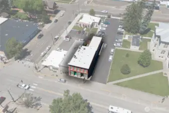 Prime Corner Building Captured by Drone