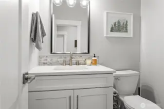Main floor half bath