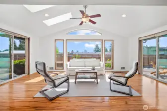 Bright natural light
