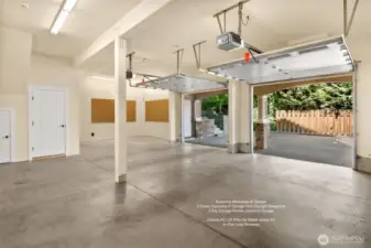 Large designated workshop and extra door connecting garage. 4+ car driveway. Central AC, UV filter for better indoor air, and generator-ready.