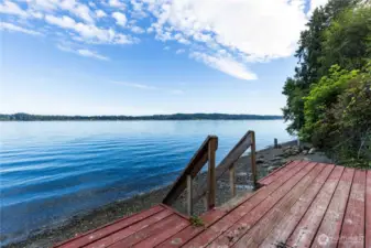 Stairs down to beach