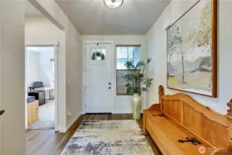Main floor entry