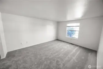 primary bedroom, new carpet