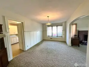 Dining Room with window seat