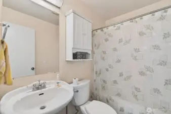 hall bathroom with tub/shower