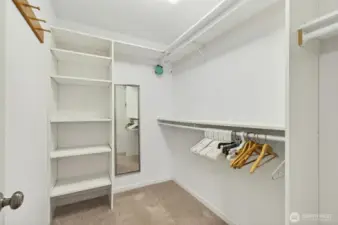 Primary walk-in closet