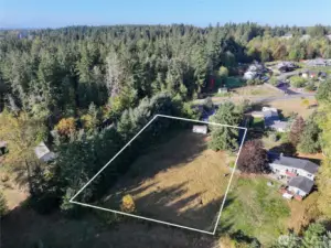 Access road off of Webster Rd E is shared with one other property with home as seen to right