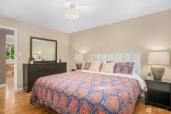 Another view of the primary bedroom looking back towards the doorway.