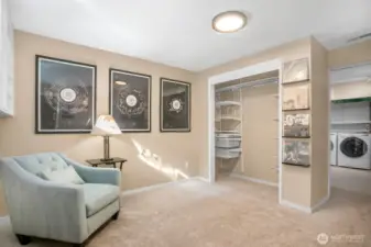 Downstairs there is an office that could also be a 4th (non-conforming) bedroom, it has a closet but it does not have an egress window.