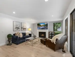 Family room off the kitchen.