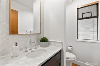 Main floor powder room.