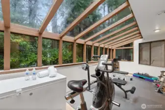 Main floor workout room.