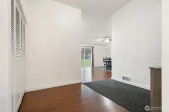 Huge closet on left side heading towards kitchen