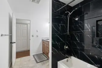 Remodeled shower