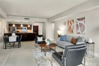 Condo #2103 is extra spacious at 1,024 square feet (most One Lincoln Tower one bedroom condos are 757 square feet).