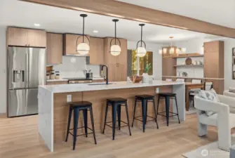 Custom European-Style Kitchen