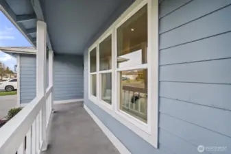 Front porch with space for covered seating