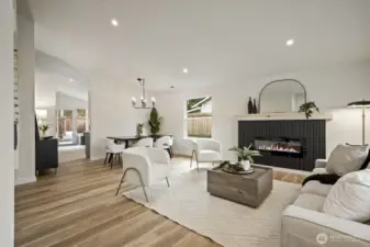 From the front door looking into the living room