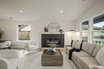 Enjoy the new fireplace year-round