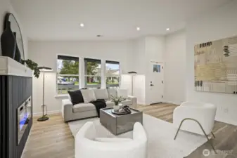 Another view of the open living room