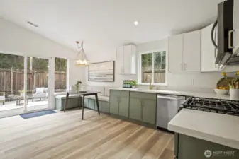 Easy access to backyard oasis—perfect for grilling and gatherings.