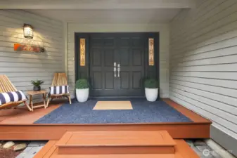 Freshly updated french door