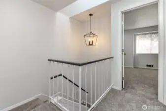 Landing with new carpet throughout