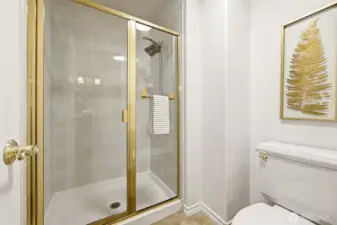 Primary bath with a separate shower.