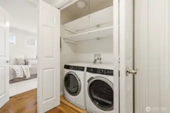 In-unit washer and dryer for your convenience.