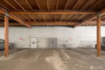 Dedicated parking spot included, in a secure garage.