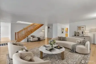 Entry way with Living room