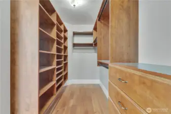 Upstairs Primary closet