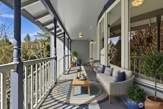 Covered front porch